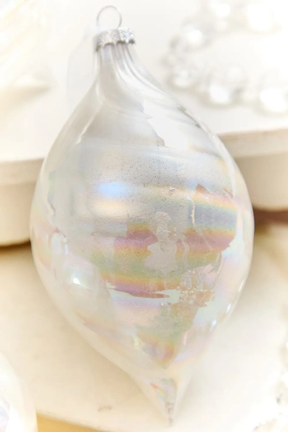 4" - 6" Pearlescent Swirl Ornament