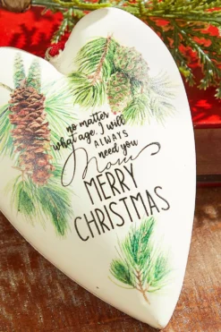 5.5" Pine Heart Ornament