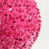 8" Pink Sequin Ball Ornament