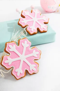28” Pink Snowflake Cookie Spray