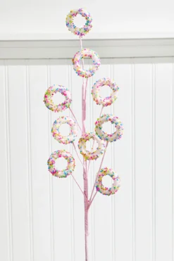 24” Pink Sprinkle Donut Spray