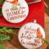 5" Plastic Cardinal Sentiment Disc Ornament