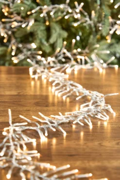 12.5' Platinum Elite Cluster Lights - 380L Warm White (Clear Cord)