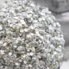 5” Platinum Sequins & Jewels Ball Ornament