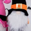 22” Plush Witch Gnome - Orange/Black
