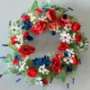 22" Poppy Berry Wreath