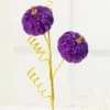 24" Purple Sequin Pumpkin Spray
