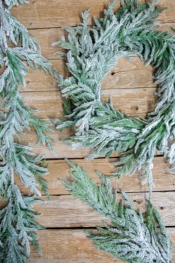 60” Real-Touch Flocked Norfolk Garland