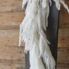 120” Real Touch Flocked White Norfolk Pine Garland