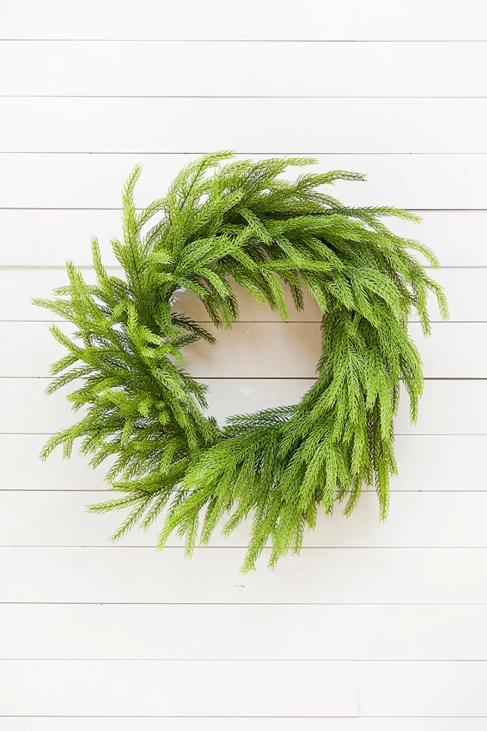 28" Real Touch Forest Norfolk Pine Wreath