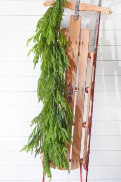 47" Real Touch Norfolk Pine Dripping Garland