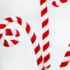 24" Red and White Peppermint Swirl Spray