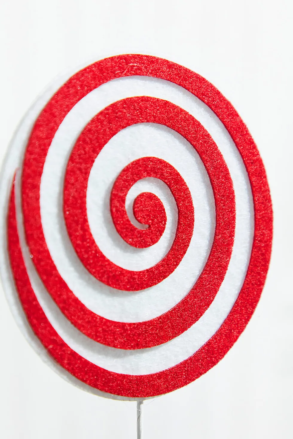 20” Red and White Swirl Candy Stem