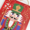 12" Red Blue Green Nutcracker With Candy Sign