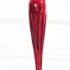 9.5" Red Finial Glass Ornament