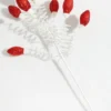 20.5” Red Glitter Christmas Light Bulbs Spray