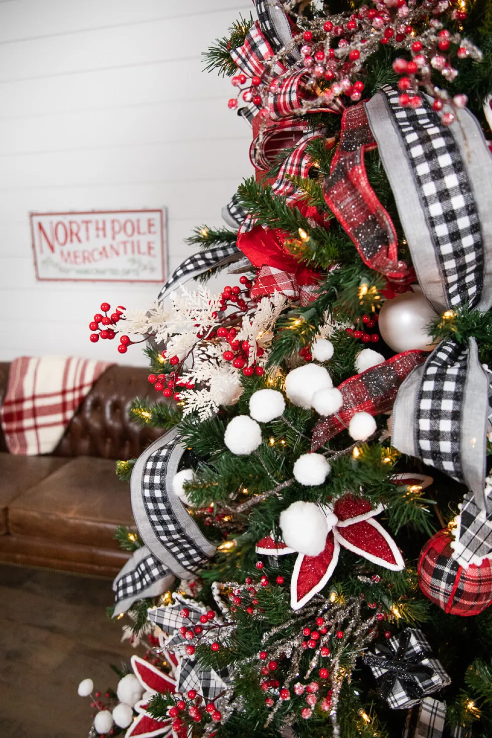 29” Red Iced Crabapple Christmas Sprays (Weather Resistant)