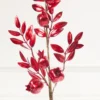 26" Red Metallic Pomegranate Stem