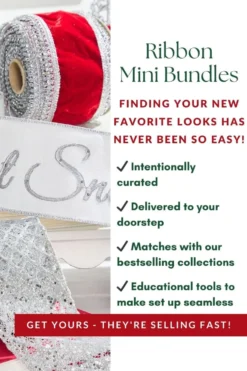 Red & Silver Ribbon Mini Bundle