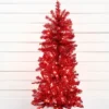 4' Red Tinsel Tree