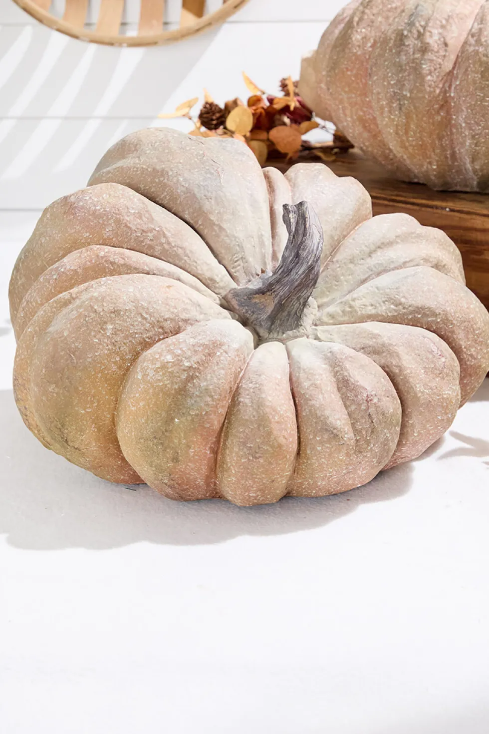 18" Resin Aged Pumpkin