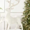 Resin Frozen Forest Flocked Deer
