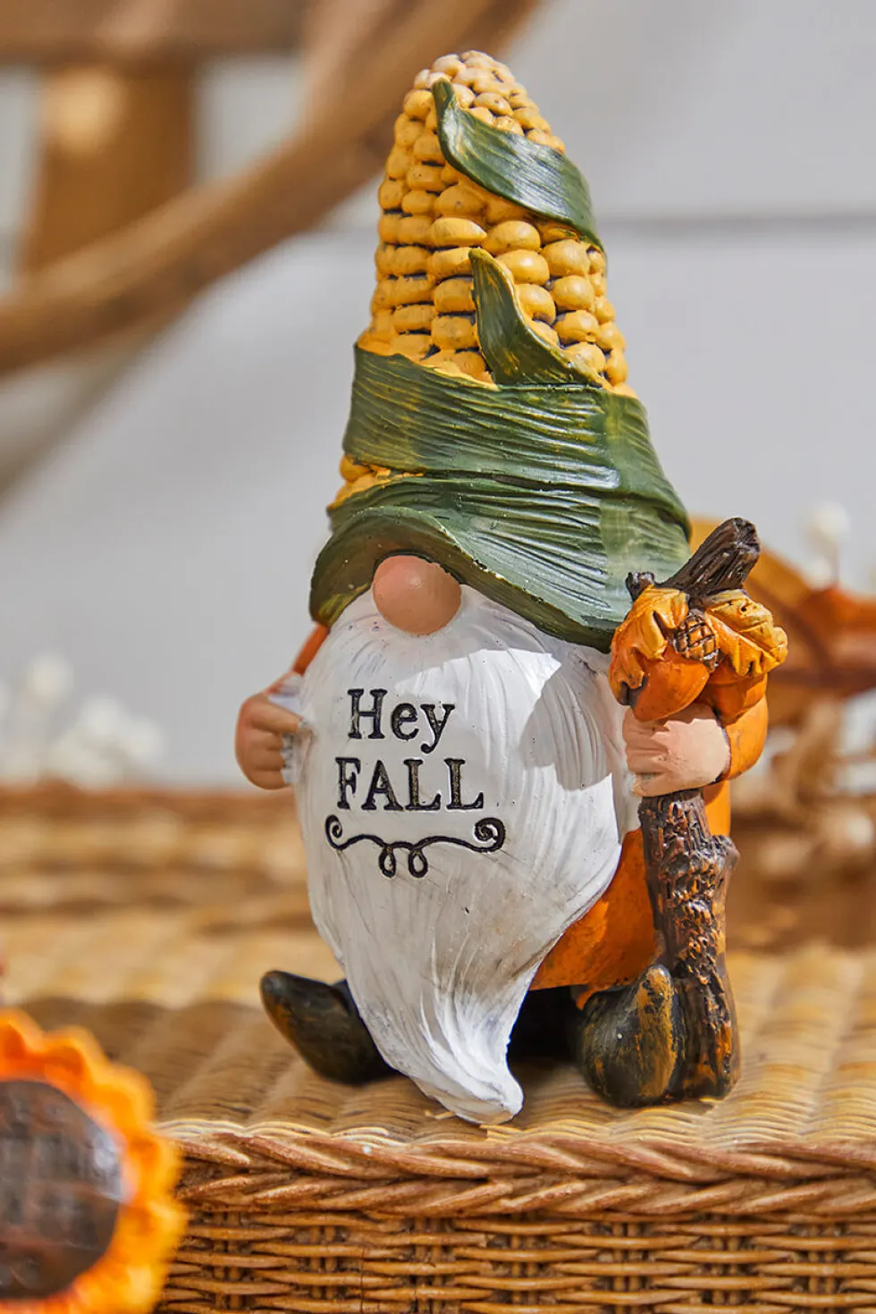 5" Resin Harvest Gnome Figurine