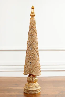 26" Resin Jeweled Old World Christmas Tree