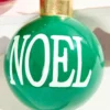 5" Resin Noel and Joy Ball Ornaments