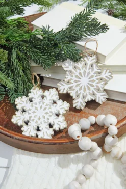 5” Resin Snowflake Ornament
