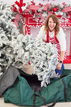 Rolling Christmas Tree Storage Bag - Green