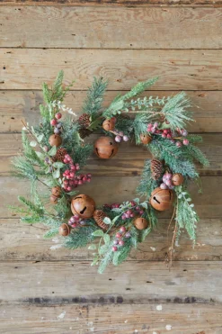 18" Rustic Bell Wreath