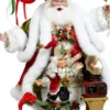 23" Santa and Elf Playing Records - Mark Roberts