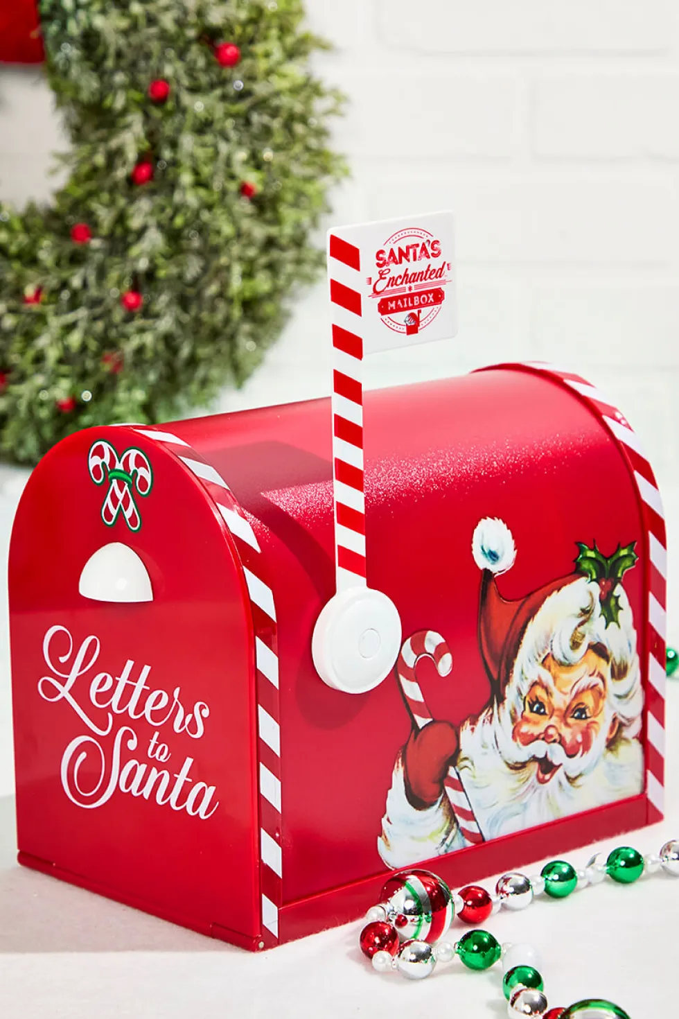 10" Santa's Enchanted Mailbox - Red