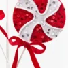 24" Sequin Peppermint Spray