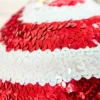 6" Sequin Stripe Ball Ornament
