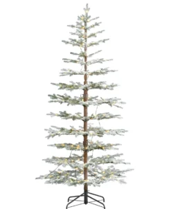 7.5' Sierra Pine Lightly Flocked Tree with 300 Warm White LED Lights