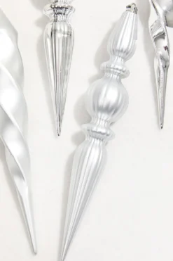 12" Silver Finial Boxed - Set of 4