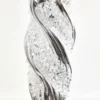 7"- 8" Silver Glass Drop Ornament
