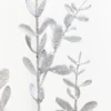 30" Silver Glitter Eucalyptus Spray