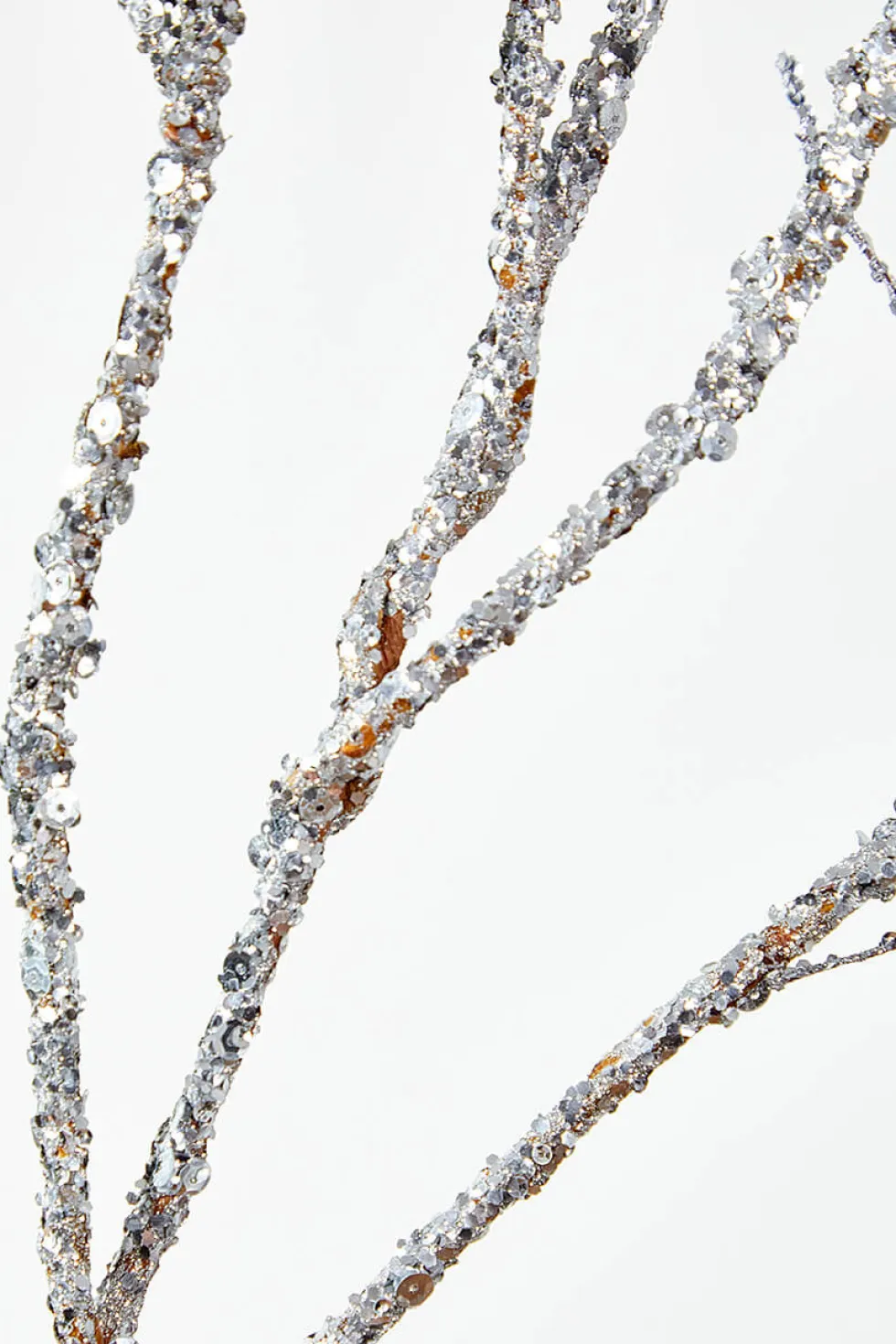 43” Silver Sequin Branch