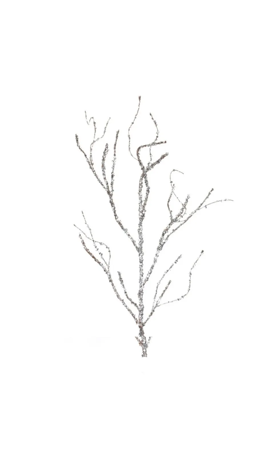 43” Silver Sequin Branch