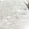 4" Silver Sequin Iced Ball Ornament