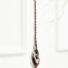 8" Slate Gray Drop Glass Ornament