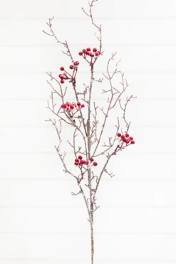 32" Snow Berry Spray