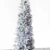 7.5' Snowcrest Pencil Pine Artificial Christmas Tree with 500 Color-Changing Lights