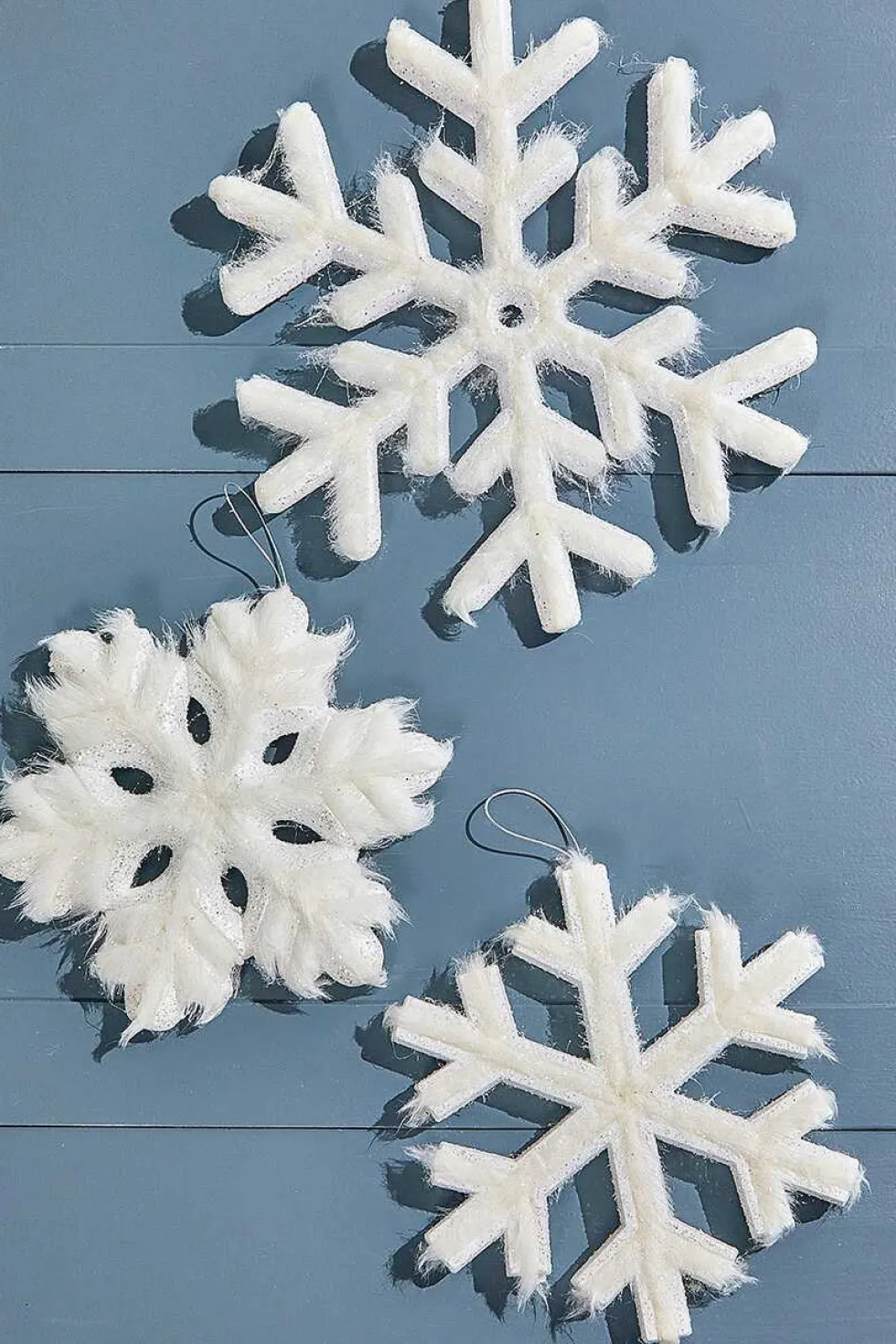 11" - 15" Snowflake Ornament - Set of 3