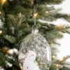 5” Snowman Family Glass Ornament