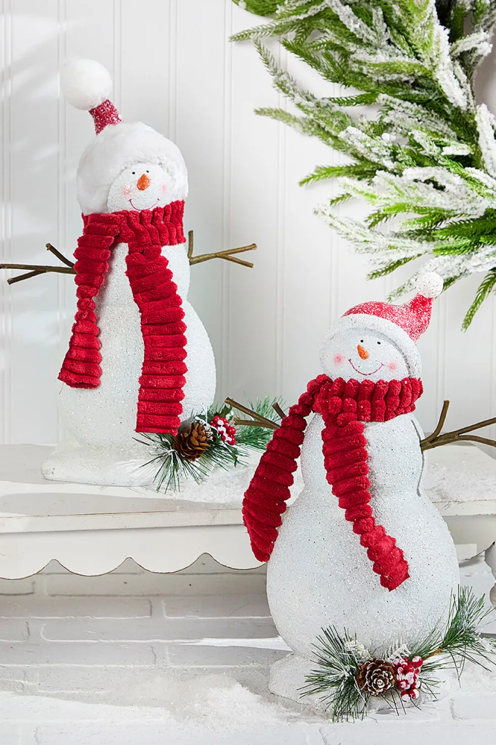 13" Snowman Resin Figure