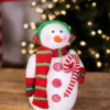 15” Snowman with Candy Cane